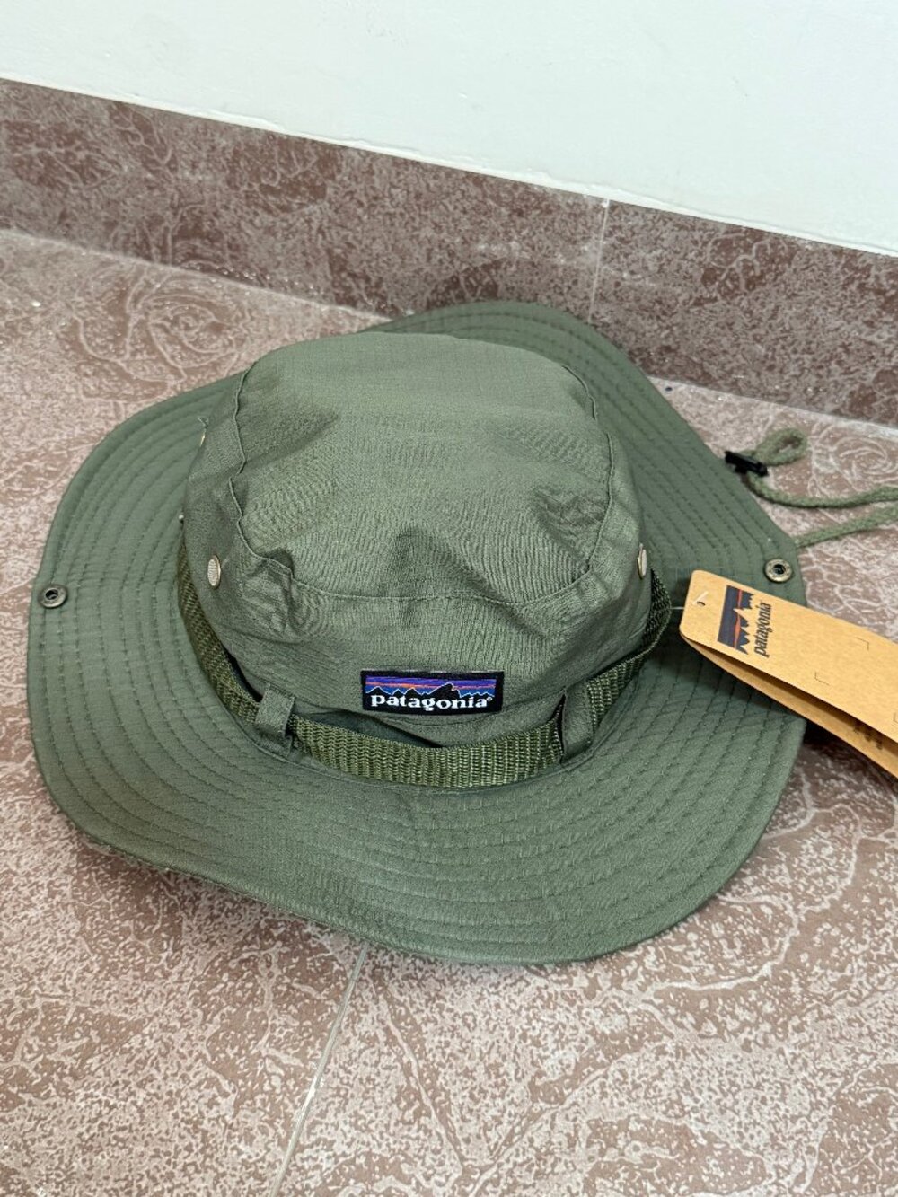 Patagonia Bucket Hat with Chin Strap